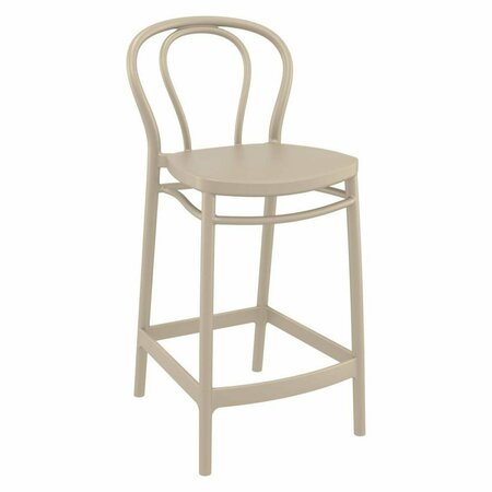 KD ETAGERE Victor Counter Stool  Taupe KD2842646